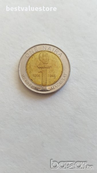 Монета 1 Наира Нигерия 2006г. / 2006 1 Naira Nigeria KM# 18, снимка 1