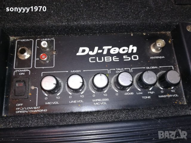 dj-tech professional cube50-29х27х27см-внос швеицария, снимка 2 - Ресийвъри, усилватели, смесителни пултове - 21636457