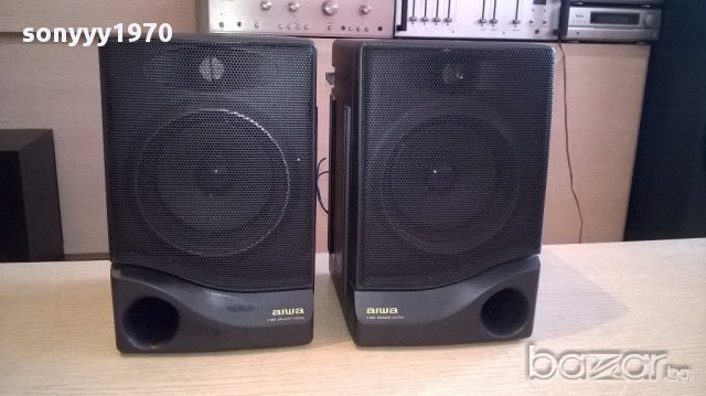 Aiwa 2 way speaker system 2бр-22х16х14см-внос швеицария, снимка 3 - Тонколони - 17832025