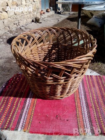 Старинна кошница,кош панер #9, снимка 3 - Антикварни и старинни предмети - 24422928