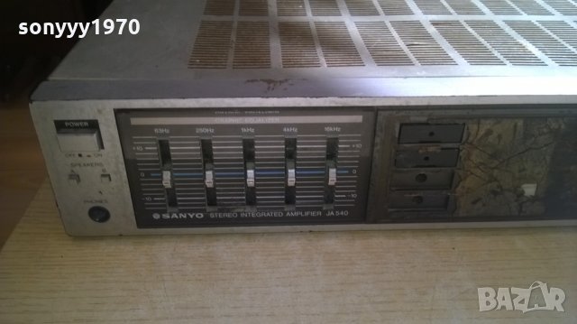 sanyo ja-540-amplifier-japan-за ремонт/части-внос швеицария, снимка 3 - Ресийвъри, усилватели, смесителни пултове - 23920176