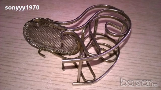 Мини ретро колекция-стол/инокс-7х7х4см-внос швеицария, снимка 7 - Антикварни и старинни предмети - 17475250