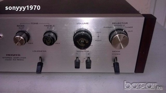ПОРЪЧАН⭐ █▬█ █ █▀ █ ⭐Pioneer sa-500a-amplifier-made in japan-внос швеицария, снимка 10 - Ресийвъри, усилватели, смесителни пултове - 19899457
