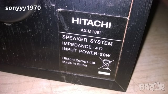 hitachi ax-m136i 50w/4ohm-21х20х13см-внос англия, снимка 10 - Тонколони - 23936360