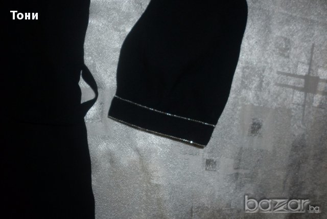 Черна рокля - туника НМ H&M със златист кант , снимка 4 - Рокли - 15073784