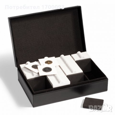 Кутия за съхранение на 100 монети в капсули QUADRUM или в картончета, снимка 2 - Нумизматика и бонистика - 24097525