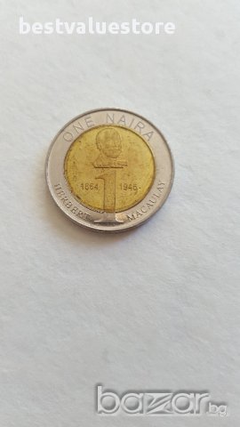Монета 1 Наира Нигерия 2006г. / 2006 1 Naira Nigeria KM# 18