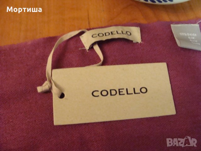   Нов шал CODELLO коприна и вълна, снимка 2 - Шалове - 23598812