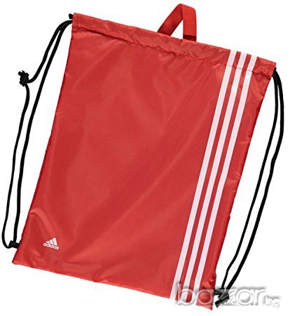 Червена мешка, раница Адидас / Adidas Basic 3 Stripe