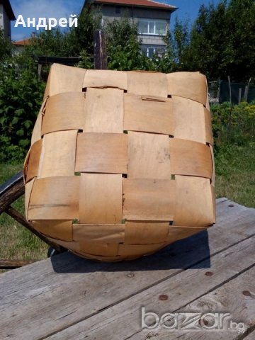 Старинен кош,панер, снимка 5 - Антикварни и старинни предмети - 18765041