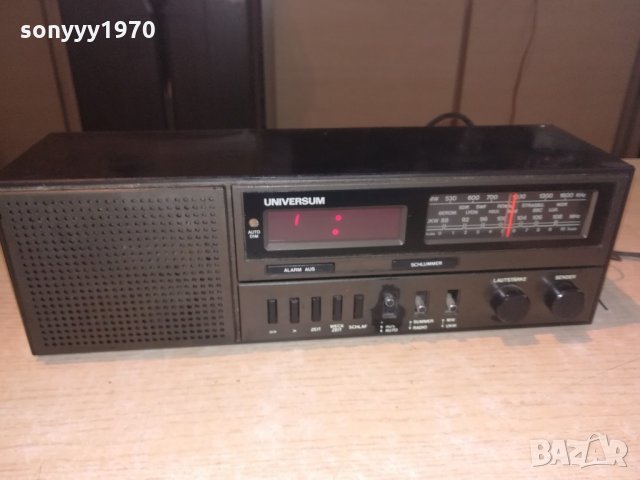 universum радио часовник-33х11х10см-внос швеицария, снимка 4 - Ресийвъри, усилватели, смесителни пултове - 21575395