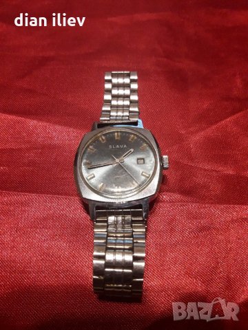 Стар механичен часовник-СЛАВА, снимка 3 - Антикварни и старинни предмети - 25303990