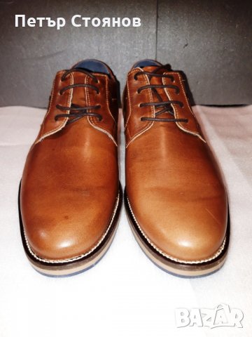 Стилни мъжки обувки от естествена кожа PAUL HUNTER №44, снимка 3 - Ежедневни обувки - 24462010