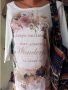 ИЗКЛЮЧИТЕЛНО красива блузка на цветя, снимка 1 - Тениски - 18247391