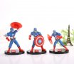 Капитан Америка Captain America пластмасова фигурка PVC за игра и торта топер, снимка 1 - Фигурки - 26061334