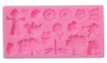 Ферма Стопанство плашило силиконов молд форма фондан украса декор торта сладки, снимка 1 - Форми - 24818306