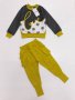 Комплект за момиче Рач с цвят горчица - 98,104,110,116,134 см., снимка 1 - Детски комплекти - 22802464