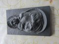 Стара авторска метална икона пластика подписана , снимка 7