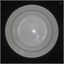 Голяма плоска порцеланова чиния за сервиране с широк кант-фолклорна шевица, снимка 3