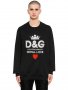 D&G Dolce and Gabbana Royal Love Swarovski Мъжка Блуза тип Пуловер size 46 (S), снимка 2