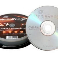 DVD-RW MediaRange 4.7GB, 4x - празни дискове, презаписваеми , снимка 1 - DVD дискове - 22482563