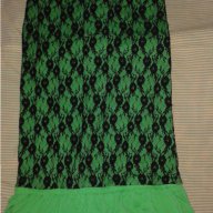 Зелена къса рокля с дантела , снимка 2 - Рокли - 14990244