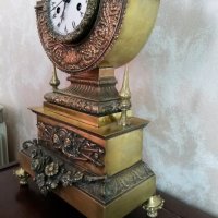 Много рядък Турски бронзов каминен  часовник/Ottoman Turkich Clock/, снимка 12 - Колекции - 21102895