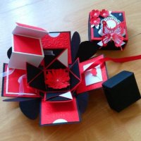 Подарък за сватба, рожден ден експлодиращи кутийки-ръчна изработка, снимка 13 - Други - 21601031
