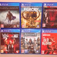 Нови ps4 WWE 16,Far Cry Primal,Wolfenstein,Mordor,Metal solid,Assassins,пс4, снимка 1 - Игри за PlayStation - 15551131