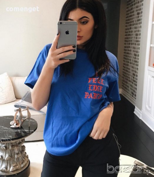 ДАМСКИ ТЕНИСКИ FEEL LIKE PABLO / ПАБЛО с принт! Поръчай модел с ТВОЯ ИДЕЯ! , снимка 1