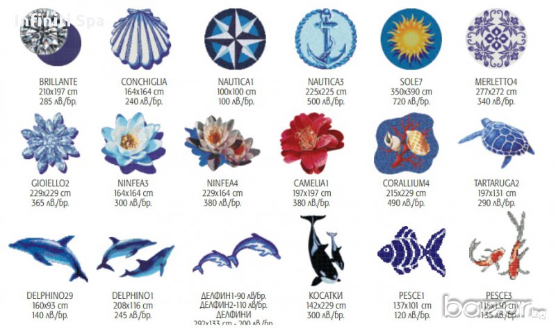 Пана от стъклокерамика за басейни, бани и Спа помещения, снимка 1