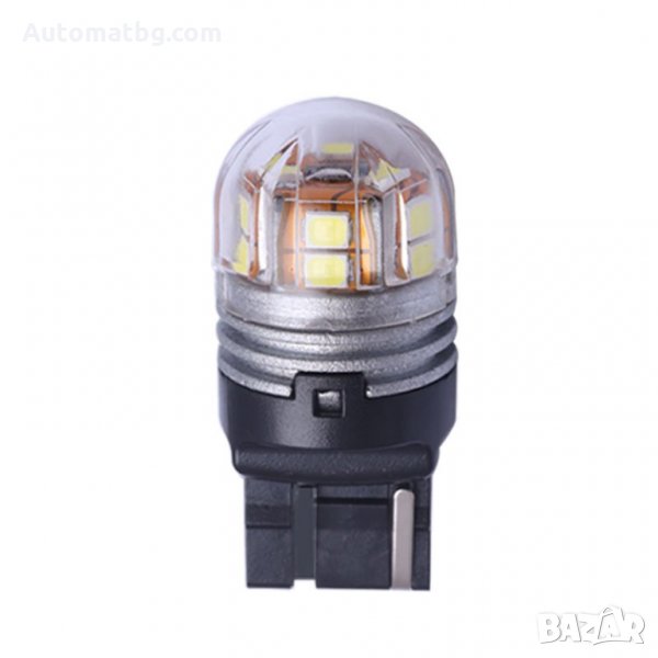 LED светлини за автомобил T20 7440 15SMD 10-30V една светлина, Бяла, снимка 1