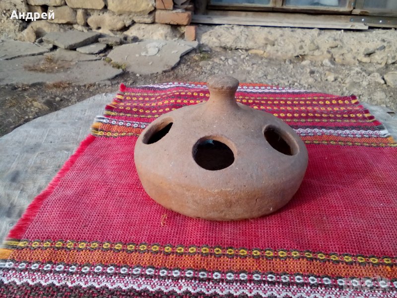 Старинна керамична поилка #2, снимка 1