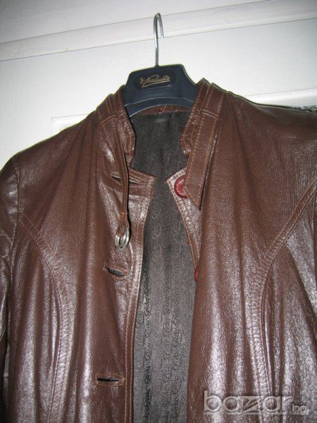 Дамско кожено манто, снимка 1