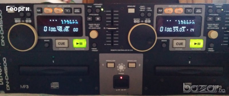 Професионални двойни DJ player CD/MP3 Denon и миксер, снимка 1