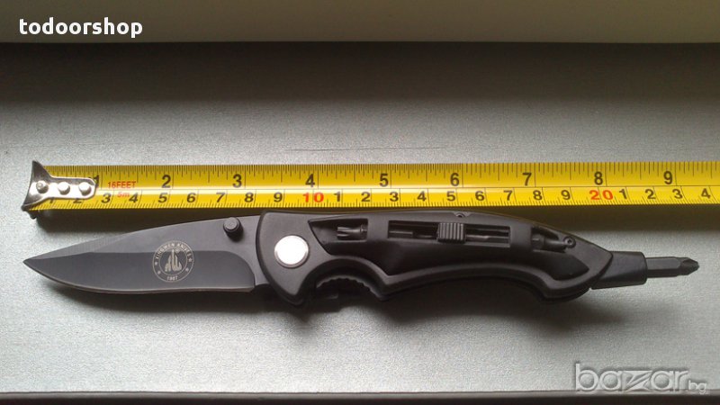 Сгъваем нож - отвертка за лов риболов къмпинг домашен майстор, снимка 1