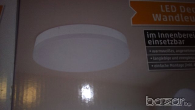 LED ЛАМПИ - аплик за таван и стена - кръгла, квадратна 28сма, снимка 4 - Лампи за стена - 20160242