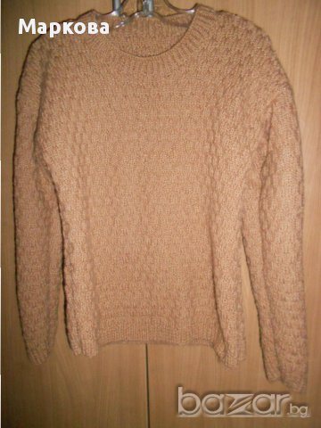 Дамски пуловер ръчно плетиво, снимка 2 - Блузи с дълъг ръкав и пуловери - 10540710