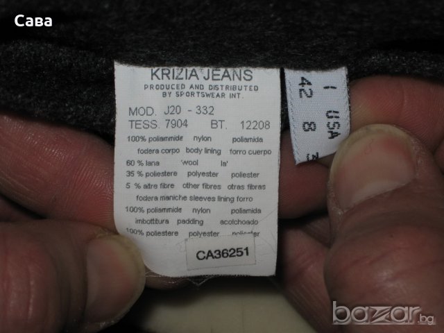 Зимно яке KRIZIA JEANS  дамско,л, снимка 4 - Якета - 19899907