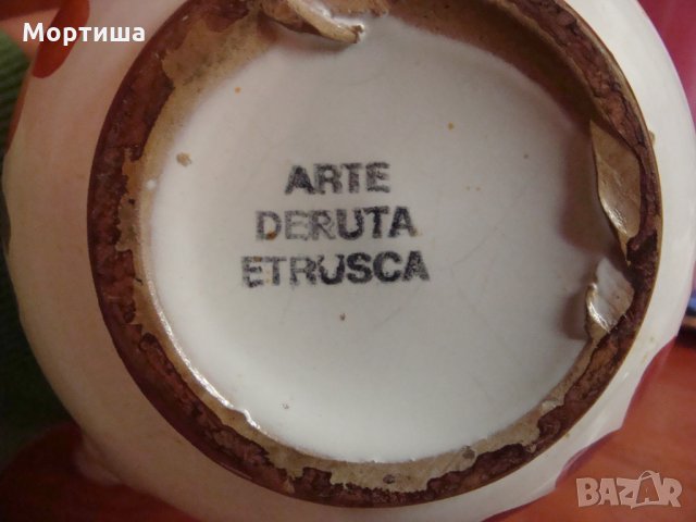 deruta ceramic колекционерска каничка , снимка 4 - Декорация за дома - 24456370