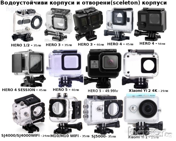 Аксесоари за екшън камери GoPro Hero, SJCAM, Xiaomi Yi, Sony, снимка 7 - Камери - 21103018