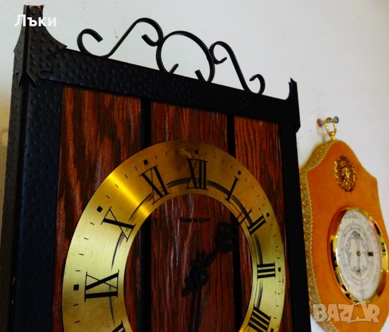 Kieninger механичен стенен часовник,работещ. , снимка 4 - Антикварни и старинни предмети - 23335747