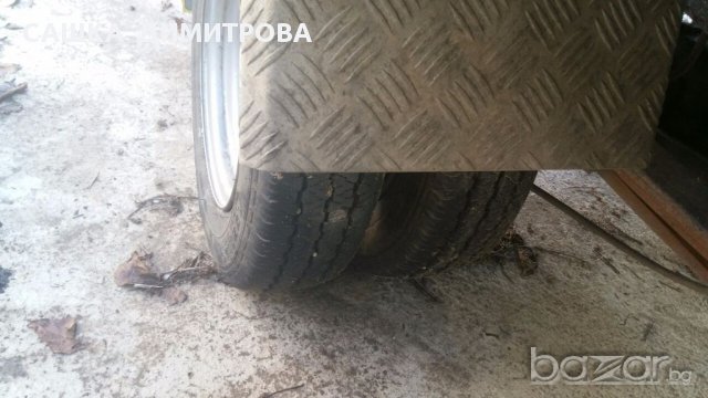 комплект джанти с двойна гума за нисан кабстар, снимка 5 - Гуми и джанти - 15965862