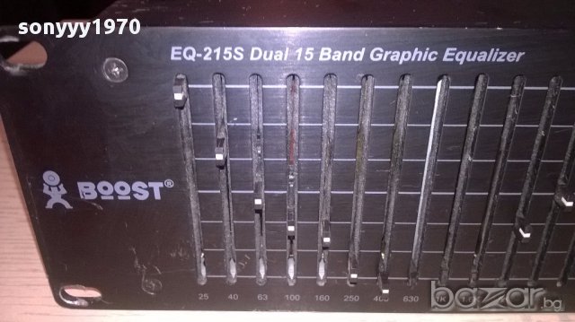 Boost eq-215s dual 15 band equalizer-внос швеицария, снимка 2 - Ресийвъри, усилватели, смесителни пултове - 12925918