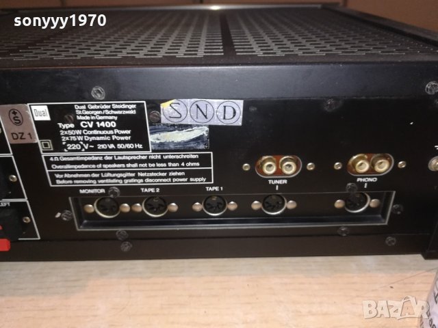 dual stereo amplifier-made in germany-внос швеицария, снимка 15 - Ресийвъри, усилватели, смесителни пултове - 21492258