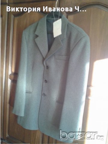 Ново мъжко сиво сако182- 48  -50н, снимка 1 - Сака - 16807190