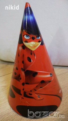 Калинката и Черния котарак miraculous ladybug картонена голяма малка парти шапка рожден ден