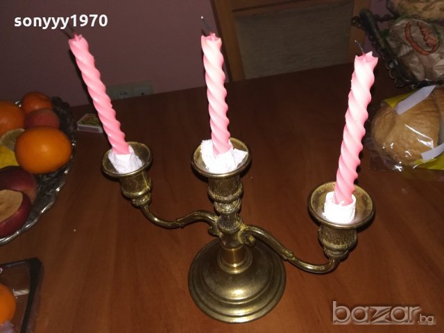 антика ретро свещник от швеицария-цвят злато, снимка 9 - Антикварни и старинни предмети - 20248030