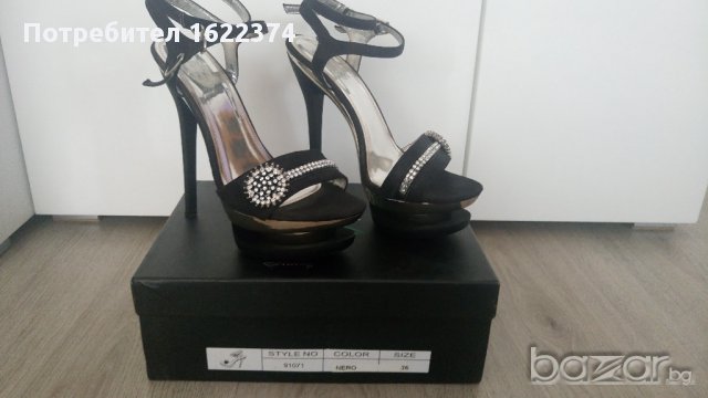 Дамски офицялни обувки на висок ток, снимка 1 - Дамски обувки на ток - 17361352