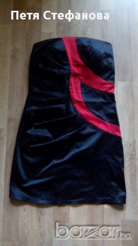 сатенена рокля, снимка 1 - Рокли - 14356052
